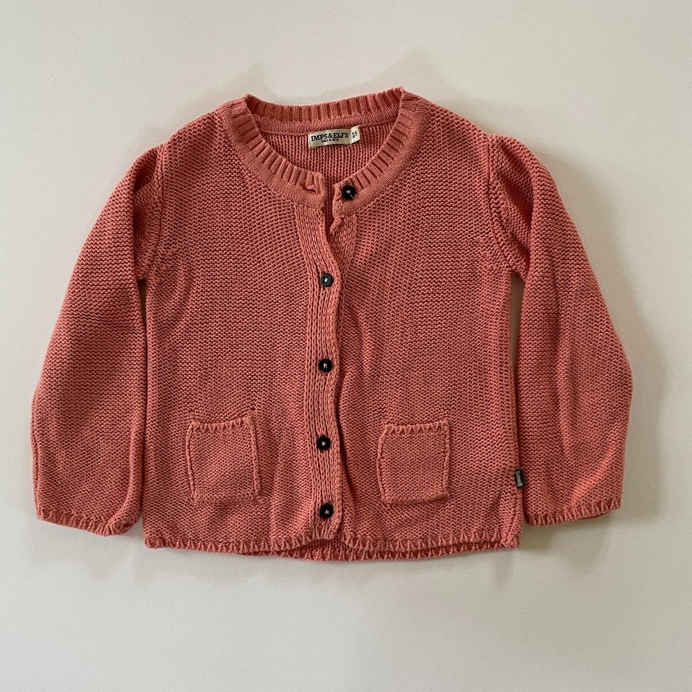 Imps & Elfs Rose Pink Cardigan Size 2Y